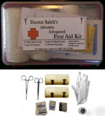 New first aid safety & suture kit , hemostat scissors 