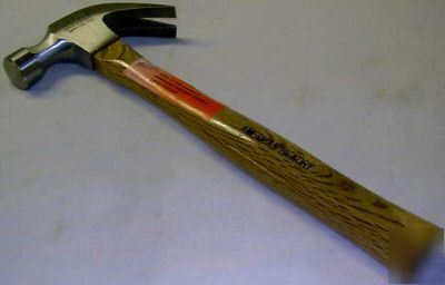 New professional 16OZ claw hammer with hickory shaft