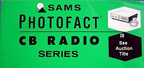Sams cb radio photofact volume #68 - see index pdf