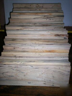Spalted maple scrolling material