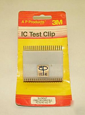 New 3M ic test clip 40 pins 923690-40-r 0.5/0.6 spcng ( )