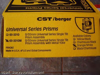 Cst/berger universal metal yoke prism for total station