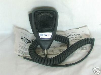 New astatic 636 636L cb ham radio mic microphone 4 pin