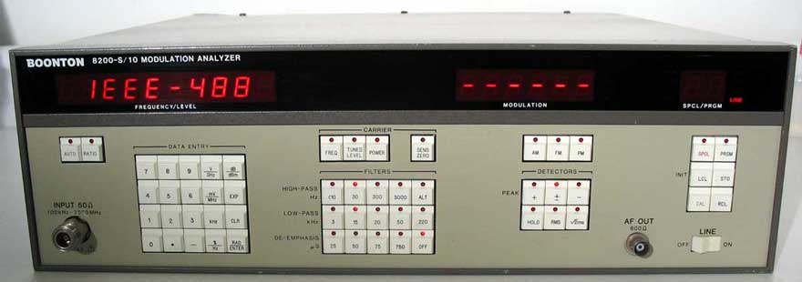 Boonton 8200-s/10 modulation analyzer 4220.9000S w/man.