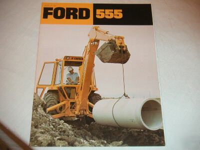 Ford model 555 loader backhoe brochure 