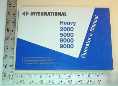 International operator man. - heavy 2000/5000/8000/9000