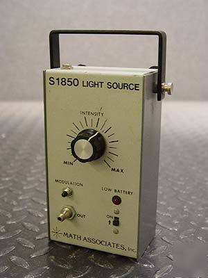 Math associates S1850 light source fiber optic