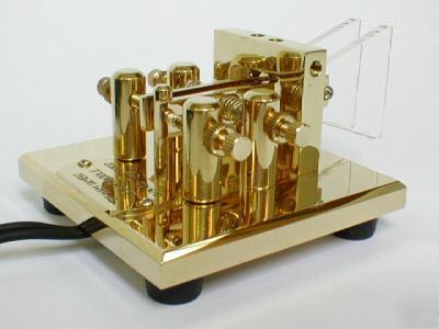 New ct ham brass iambic lever paddle. & boxed