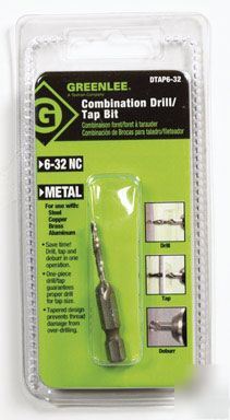 New greenlee combination drill/tap bit 6-32 #17611