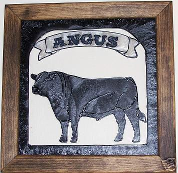Personalize large angus show beef cow cattle gift sign 