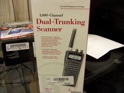 Pro 94 1000 channel dual-trunking scanner *bad*