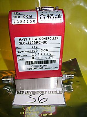 Stec sec-4400 mc-uc mass flow controller SF6 100 ccm *