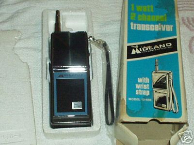 Vintage midland transceiver 1 watt 2 channel 13-698