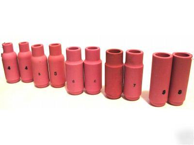 10N series tig nozzle assortment for 17,18,26 torches