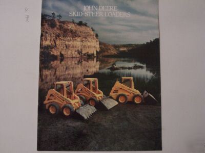 1986 john deere skid steer loaders full color brochure