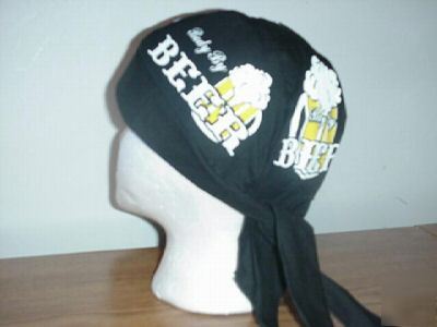 Body by beer skull cap /do rag 