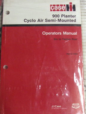 Case ih 900 planter semi mounted operators manual