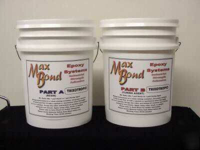 Epoxy resin non sag glue structural strength 10 gal kit