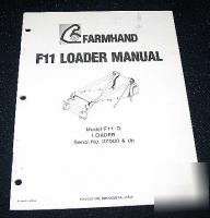 Farmhand loader F11 d serial no 37000 up