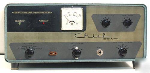 Globe chief deluxe transmitter 80-10 working w/manual