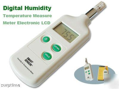 Humidity + temperature measure meter electronic lcd