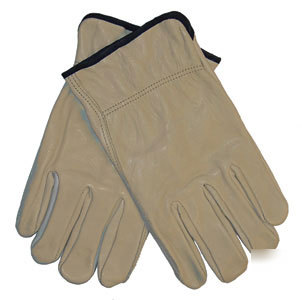 Leather driving gloves -- small
