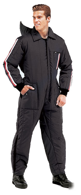 Mens snow ski and rescue insulated zip-up suit size md