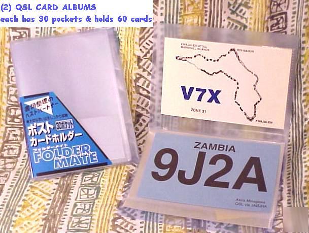 New qsl card album albums ham amateur radio cards 