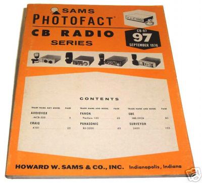 Sams photofact cb-97 september 1976 cb radio series