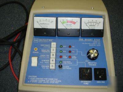 Sotcher ac leakage current & dielectric tester 