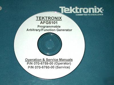 Tek AFG5101 AFG5501 service & operators manuals 2 vols.