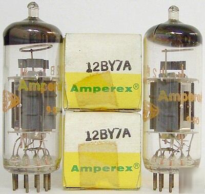 New tubes = 2 = = 12BY7A = amperex = nos =$4 s/h