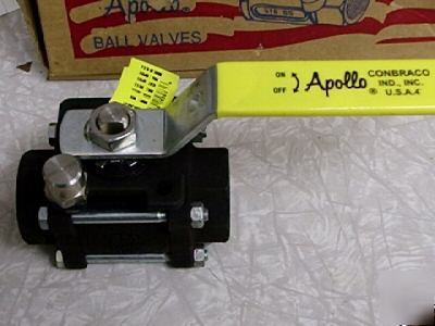 Apollo actuator ready 3-pc ball valve 83R-246-01 1-1/4