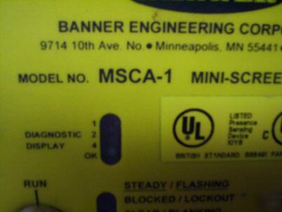 Banner engineering complete light curtains set mca-1