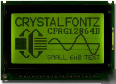 Crystalfontz 128X64 graphic lcd module CFAG12864B-yyh-n