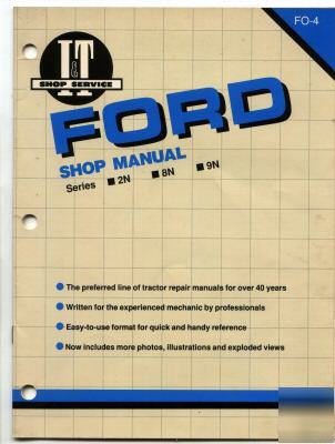 Shop service manual for ford series 2N 8N 9N #fo-4