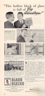 1940 pittsburgh corning glass block ad- cool pix 