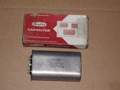 2 dayton motor run oil filled capacitors #4X766