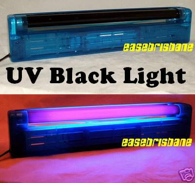 Blacklight uv fluorescent light fitting black lite 240V
