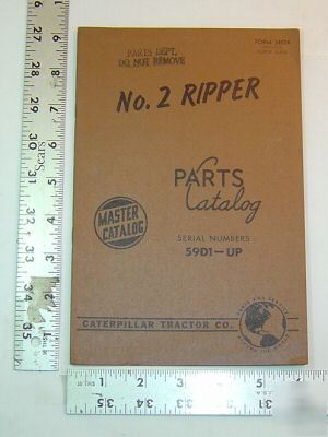 Caterpillar parts book - NO2 ripper 