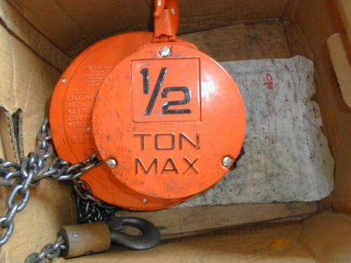 Cyclone 1/2 T0N pull chain hoist fast smooth lifts