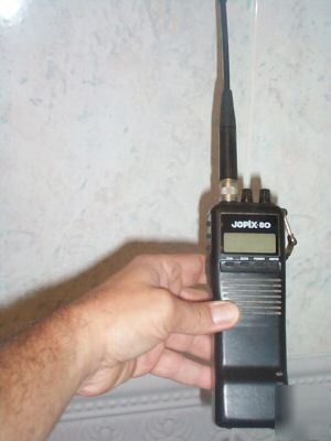 Jopix 80 handheld, am, fm cb radio, rubber duck antena