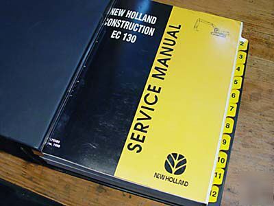 New holland EC130 excavator service repair manual nh ec