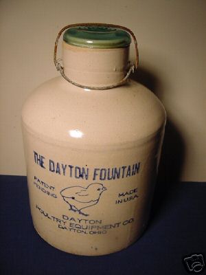 The dayton fountain poultry equipment co. chicken water