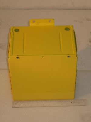 Yellow test equipment housing box protecting equipment
