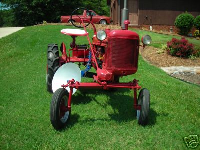 1950 farmall cub with side plow rare