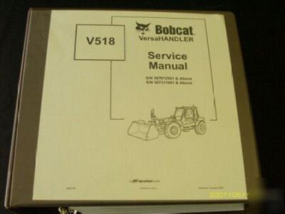 Bobcat V518 versahandler service repair manual 2