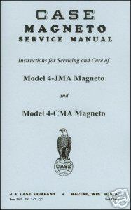 Case magneto service manual for 4-jma & 4-cma reprint