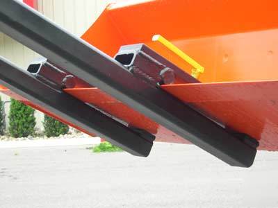 Clamp on attachment skid steer tractor bucket forks usa