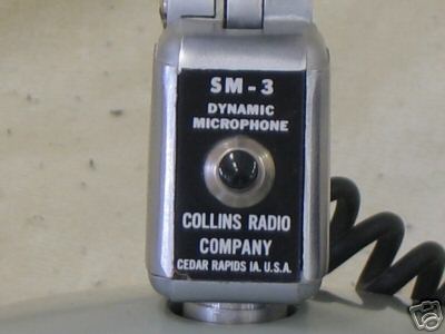 Collins sm-3 desk microphone and turner handheld mic 